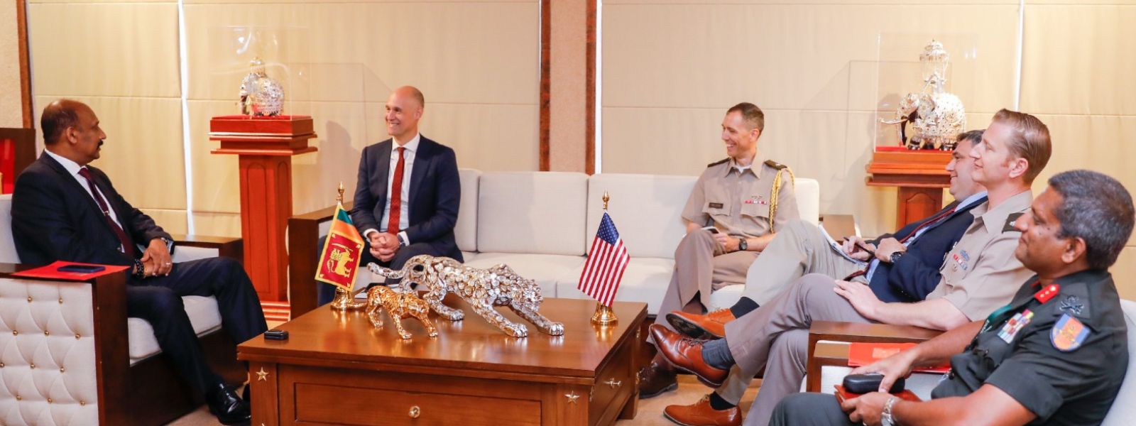 US delegation at Defence Ministry for talks